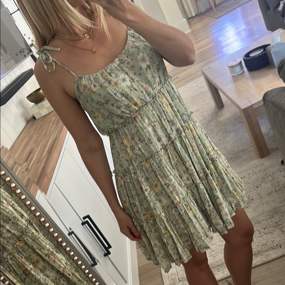 Floral Green Sundress